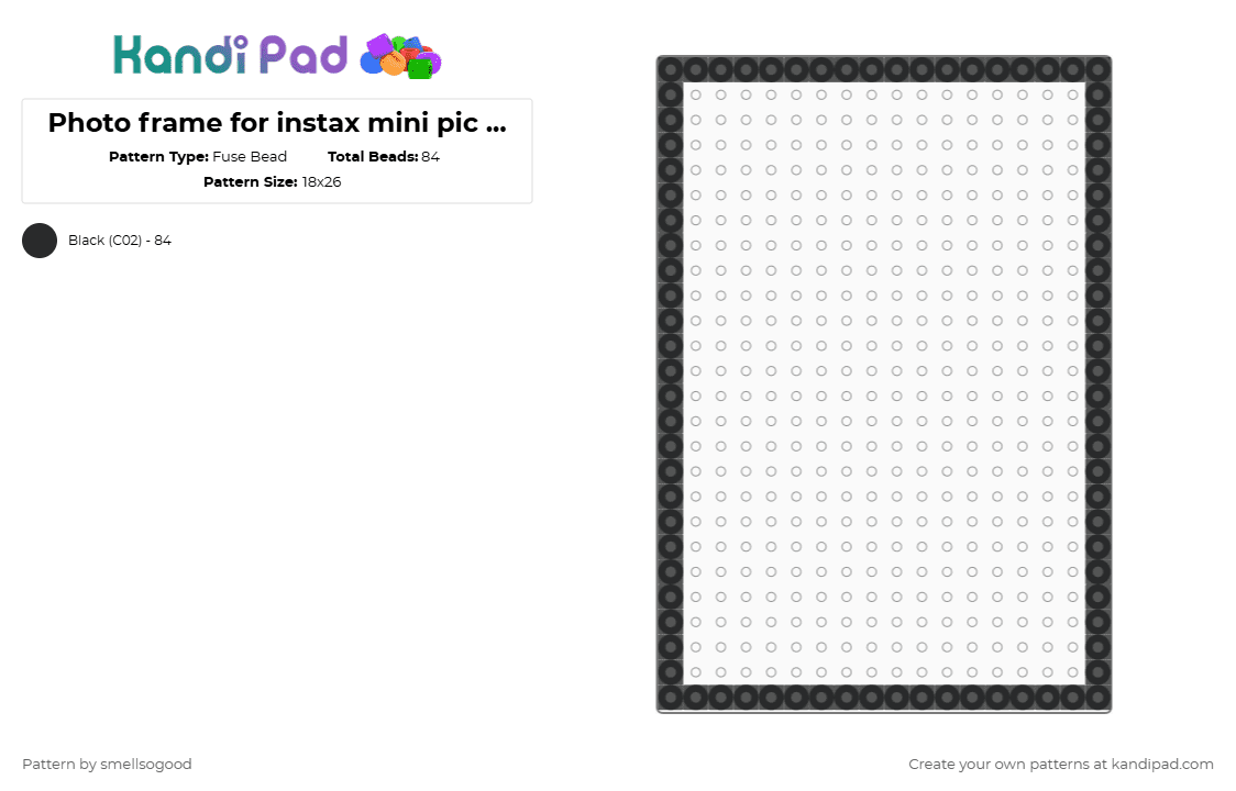 Photo frame for instax mini pic 2\