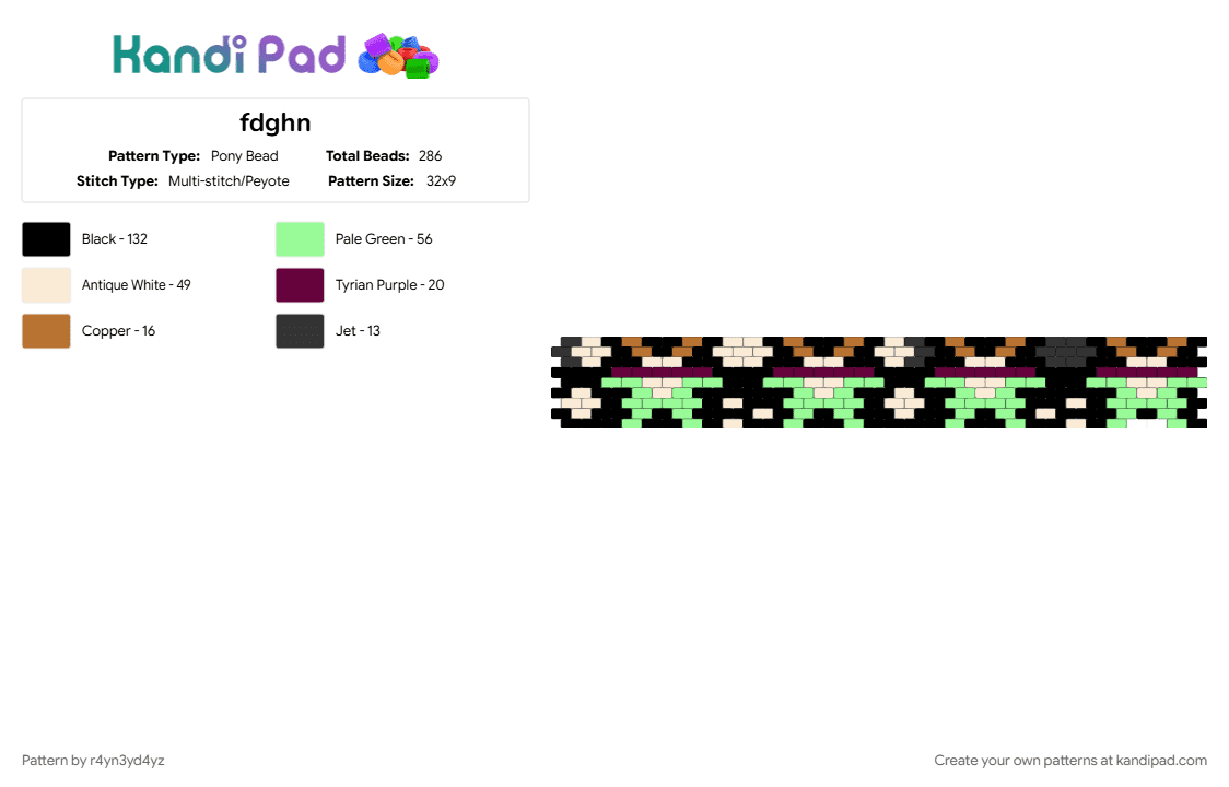 lunar moth and moon phases cuff - Pony Bead Pattern by r4yn3yd4yz on Kandi Pad - animal, black, cute, teal, witch