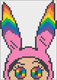 Trippy Louise - louise belcher,bobs burgers,trippy,character,cartoon,tv show,rainbow,psychedlic,