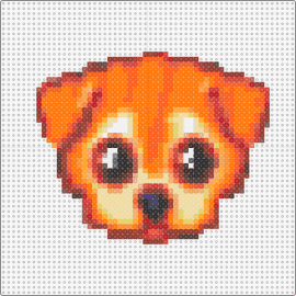 Little Red Doggy - AI Pattern - dog,puppy,cute,animal,ai,endearing,charm,life,crafting,red,orange