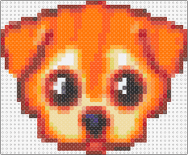 Little Red Doggy - AI Pattern - dog,puppy,cute,animal,ai,life,red,orange