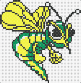 Mickey's Hornet - mickeys,hornet,bee,logo,mascot,alcohol,green,yellow