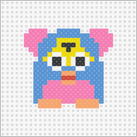 Furby Charm - furby,toy,charm,cute,nostalgia,children,light blue,pink
