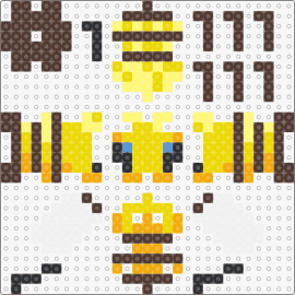 Minecraft Bee - minecraft,bee,video game,3d,yellow,brown