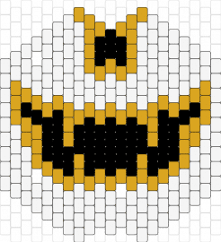 Mask - mouth,spooky,mask,gold,white,black