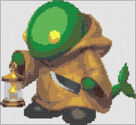 Tonberry V2 - tonberry,final fantasy,character,video game,move,lantern,knife,tan,green