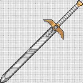 A Sword XL - sword,weapon,silver,gray,gold