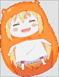 Umaru - umaru doma,himouto umaru-chan,character,manga,orange,white