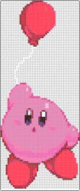 Float away kirby - kirby,balloon,nintendo,cute,character,video game,float,pink