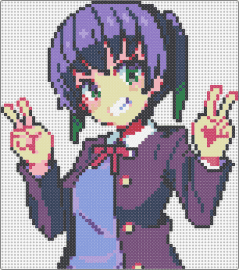 Idk her name lol - tohka yatogami,date a live,character,anime,novel,peace,purple,tan