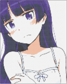 Kuroneko - kuroneko,ruri gokou,oreimo,anime,white,purple