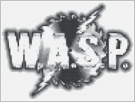 Wasp1 - wasp,logo,metal,music,band,grayscale