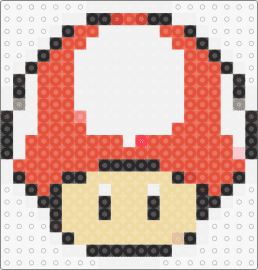 toa - toad,mushroom,mario,head,nintendo,video game,red,white,tan