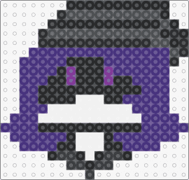 UZI!! (chibi) - uzi,murder drones,character,chibi,animation,tv show,purple,black