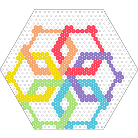 top and bottom of box - box,geometric,colorful,hexagon
