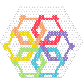top and bottom of box - box,geometric,colorful,hexagon