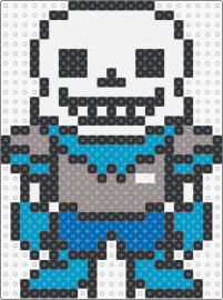 Underswap Sans - underswap sans,undertale,character,video game,white,teal