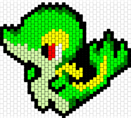 Snives - snivy,pokemon,character,gaming,green,tan,yellow