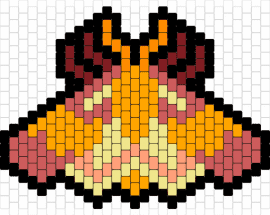 Moth - moth,insect,butterfly,bug,orange,yellow,red