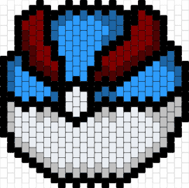 Ball - great ball,pokeball,pokemon,gaming,blue,red,white