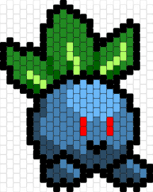 Oldish - oddish,pokemon,character,gaming,cute,blue,green