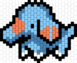 Phanpy - phanpy,pokemon,gaming,character,elephant,blue,orange