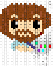 PAINTER - bob ross,painting,artist,chibi,brown,tan