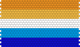 mega aroace thing - aroace,pride,flag,orange,blue