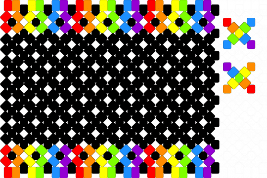 monster cuff base 1 - black,orange,green,purple,colorful