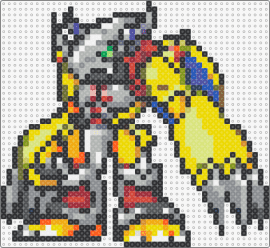 WarGreymon - greymon,digimon,evolution,agumon,character,gaming,yellow,gray