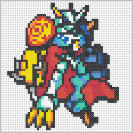 omnimon (2) - omnimon,digimon,character,gaming,colorful,red,teal,yellow