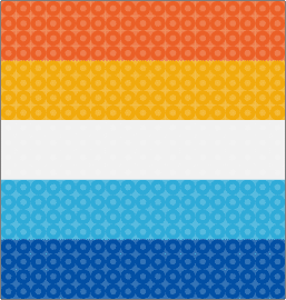 Arorace flag (LGBTQ+) - aroace,pride,panel,flag,orange,yellow,light blue,blue