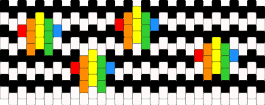Straight Ally pride star cuff requested by: browniebass227 - white,yellow,green,orange,pride,straight ally,lgbtq,lgbtqia,ally,straight,cuff,rainbow