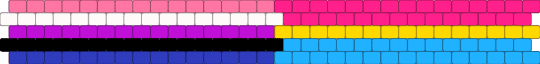 Genderfluid and pan flag cuff requested by: li-zarddd and coralrayne  2 - pink,light blue,lgbtq,lgbtqia,pride,cuff,lgbt,genderfluid,pan,pansexual