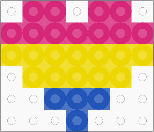 Pan heart charm :P - pink,yellow,lgbtqia,lgbtq,charm,pride,lgbt,heart,pan,pansexual