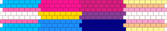 Trans, pan, bi, and pangender pride flag cuff requested by: will_the_fox_prince - light blue,pink,trans,pan,bi,pangender,pride,lgbt,lgbtq,lgbtqia