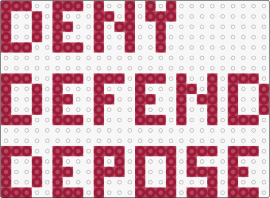 Deny Defend Depose - deny defend depose,text,simple,red