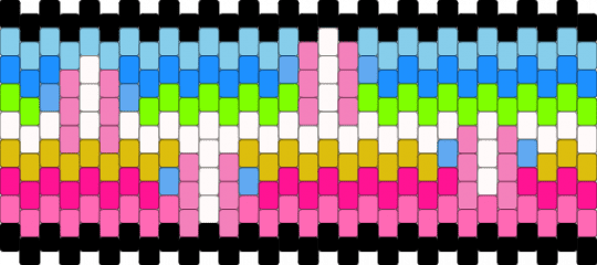 V1 Queer flag cuff with trans stars requested by: k_k1lkl0wn - light blue,pink,lgbtq,lgbtqia,lgbt,queer,trans,stars,cuff,flags