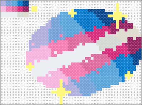 Trans planet with stars (kinda big btw) - light blue,pink,cotdotherplanets,trans,transgender,pride,lgbtq,lgbtqia,lgbt,planet