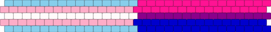 Trans and bi flag cuff requested by: elliot3beads  2/4 - pink,lgbtq,lgbtqia,pride,cuff,lgbt,trans,bi,bisexual