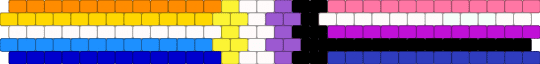 Aroace, nonbinary, and genderfluid flag cuff requested by: ilikeeatingjaxstoes - yellow,purple,pink,aroace,lgbtq,lgbtqia,pride,cuff,lgbt,non binary,genderfluid