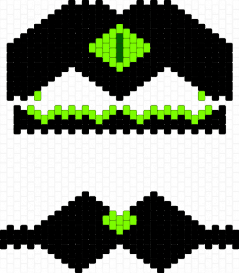 Green therian mask - black,therian,mask,green,eye