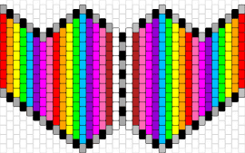 Rainbow mask - colorful,vertical,stripes,mask,trippy