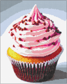 Cupcake - cupcake,dessert,treat,food,birthday,icing,pink