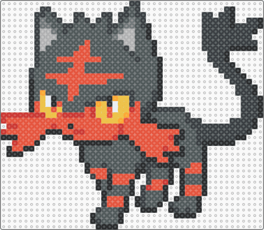 Litten - red,pink