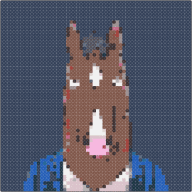Bojack - bojack horseman,horse,tv show,character,portrait,brown,blue