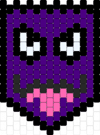 haunter-kandi-banner-pokemon - haunter,pokemon,banner,flag,face,spooky,character,gaming,tongue,purple,pink