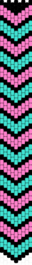 Turquoise-pink kandi tie - pink,light blue