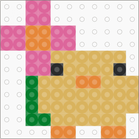 Flower Ducky - orange