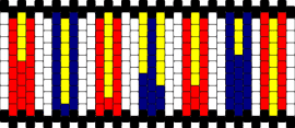 History project cuff <3 - vertical,stripes,cuff,red,blue,yellow